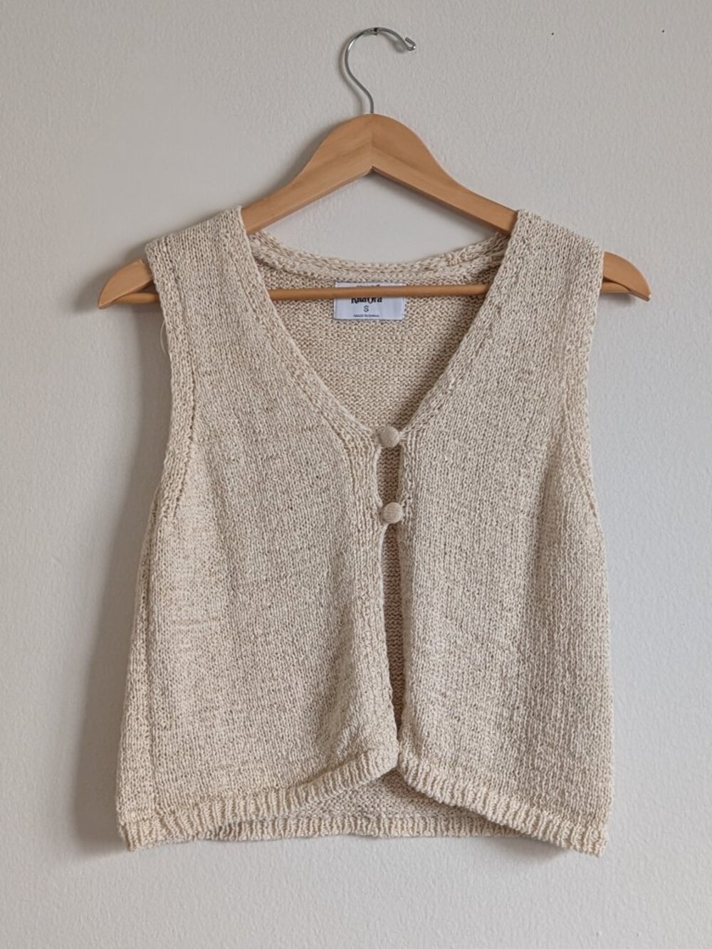 Primark Women's Cream and Tan Cardigan